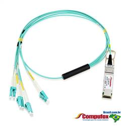 QSFP+ to 8 x LC AOC cabo, 10 Meter