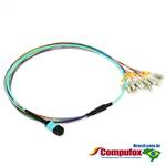 24 Fiber MTP / MPO OM3 50/125 Multimode Fanout Fiber Optic Patch cabo