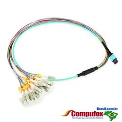 24 Fiber MTP / MPO OM4 50/125 Multimode Fanout Fiber Optic Patch cabo