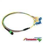 24 Fiber MTP / MPO OS1 9/125 Singlemode Fanout Fiber Optic Patch cabo