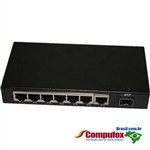 10/100M Fast Ethernet 1 SFP Slot & 7 RJ45 Port SFP Media Converter