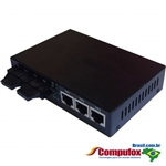 10/100M Dual Fiber 2-port SC/ST/FC & 3-port RJ45 Fast Ethernet Fiber Media Converter