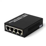 Single Fiber Fast Ethernet WDM / BiDi Fiber Media Converter, 1-port Fiber & 4-port RJ45, Tx:1310nm/Rx:1550nm, SMF, 20km