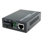 Dual Fiber 10/100Base-TX to 100Base-ZX Fast Ethernet Fiber Media Converter, 1-port Fiber & 1-port RJ45, 1550nm SMF, 80km