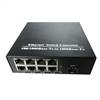 1-port GE SFP & 8-port 10/100/1000Base-T RJ45, Gigabit Ethernet Switch / SFP Media Converter