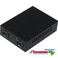 GE SFP to SFP Gigabit Ethernet Fiber Media Converter