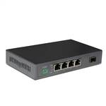 1-port FE SFP & 4-port 10/100Base-T RJ45 Fast Ethernet SFP PoE Media Converter