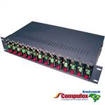 2U 19" Rackmount Chassis for 1 Channel Video Optical Converter Module