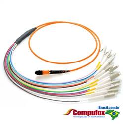12 Fiber MTP / MPO OM2 50/125 Multimode Fanout Fiber Optic Patch cabo