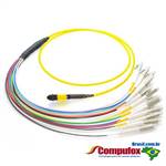 12 Fiber MTP / MPO OS1 9/125 Singlemode Fanout Cabo de Fibra Óptica