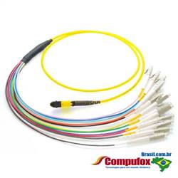 12 Fiber MTP / MPO OS1 9/125 Singlemode Fanout Fiber Optic Patch cabo