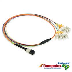 24 Fiber MTP / MPO OM1 62.5/125 Multimode Fanout Fiber Optic Patch cabo