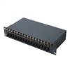 2U 16-slot Rack-mount Media Converter Chassis for Unmanaged Media Converter Modules