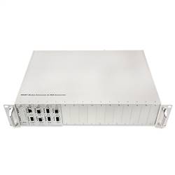 2U 17-slot Rack-mount Media Converter Chassis for Media Converter Modules