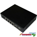 10/100M Fast Ethernet 2 SFP Slot & 4 RJ45 Port SFP Media Converter