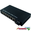 A Pair of 10/100M Single Fiber 1-port SC/ST/FC & 7-port RJ45 BIDI WDM Fiber Media Converter