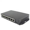 Single Fiber Fast Ethernet WDM / BiDi Fiber Media Converter, 2-port Fiber & 8-port RJ45, Tx:1550nm/Rx:1490nm, SMF, 80km