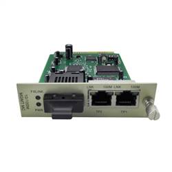 Dual Fiber 10/100M Fiber Media Converter Module, 1-port Fiber & 2-port RJ45, 1550nm Singlemode, 120km