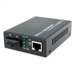 Dual Fiber 10/100Base-TX to 100Base-FX Fast Ethernet Fiber Media Converter, 1-port Fiber & 1-port RJ45, 1310nm MMF, 2km