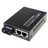 Dual Fiber 10/100Base-TX to 100Base-EX Fast Ethernet Fiber Media Converter, 1-port Fiber & 2-port RJ45, 1310nm SMF, 40km