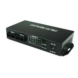 Dual Fiber 10/100Base-TX to 100Base-ZX Fast Ethernet Fiber Media Converter, 2-port Fiber & 8-port RJ45, 1550nm SMF, 120km