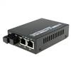 Single Fiber Gigabit Ethernet WDM / BiDi Fiber Media Converter, 1-port Fiber & 2-port RJ45, Tx:1550nm/Rx:1310nm, SMF, 20km