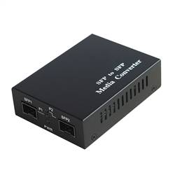 GE SFP to SFP Gigabit Ethernet Fiber Media Converter