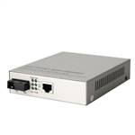 Single Fiber 10/100/1000M Managed Fiber Media Converter, 1-port Fiber & 1-port RJ45, Tx:1310nm/Rx:1550nm, SMF, 40km