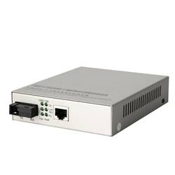 Single Fiber 10/100/1000M Managed Fiber Media Converter, 1-port Fiber & 1-port RJ45, Tx:1310nm/Rx:1550nm, SMF, 40km
