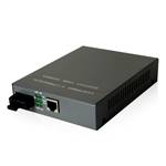 Dual Fiber 10/100/1000M Managed Fiber Media Converter, 1-port Fiber & 1-port RJ45, 1310nm SMF, 10km