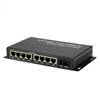 Dual Fiber 10/100M PoE Media Converter, 1-port Fiber & 8-port RJ45, 1310nm Singlemode, 20km