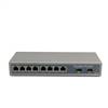 2-port FE SFP & 8-port 10/100Base-T RJ45 Fast Ethernet SFP PoE Media Converter