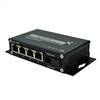 Single Fiber 10/100M PoE Media Converter, 1-port Fiber & 4-port RJ45, Tx:1550nm/Rx:1310nm, Singlemode, 40km