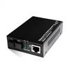 Single Fiber 10/100/1000M PoE Media Converter, 1-port Fiber & 1-port RJ45, Tx:1490nm/Rx:1550nm, SMF, 80km